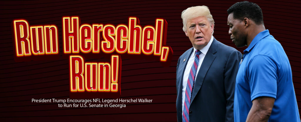 MyPatriotsNetwork-President Trump Encourages NFL Legend Herschel Walker to Run for U.S. Senate in Georgia