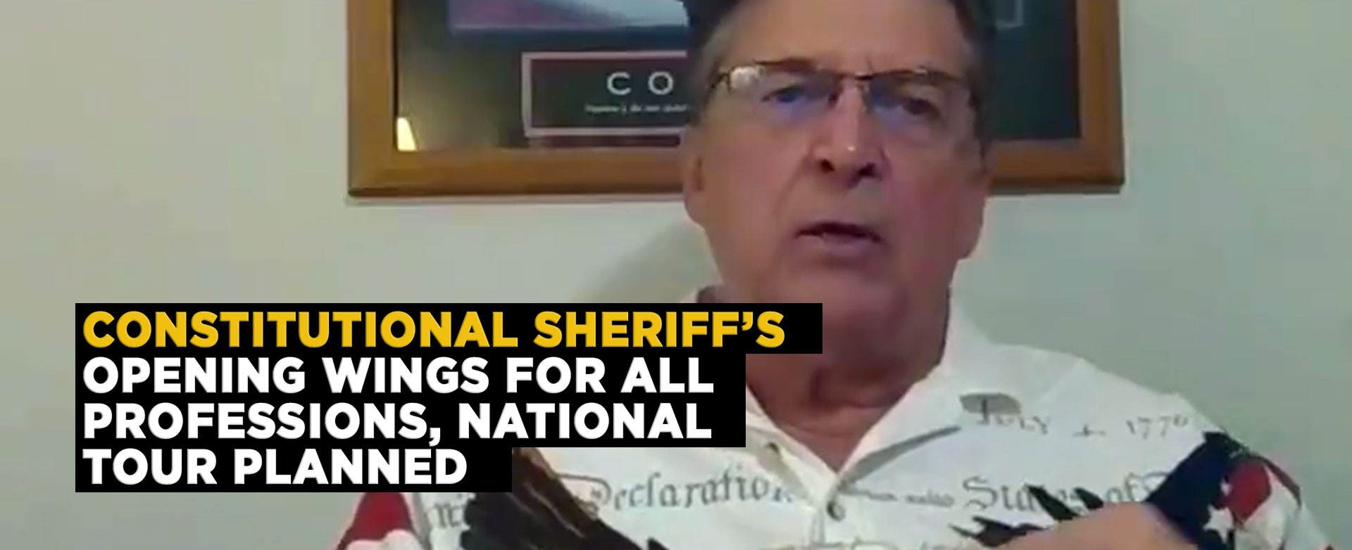MyPatriotsNetwork-Constitutional Sheriff's Opening Wings For All Professions, National Tour Planned