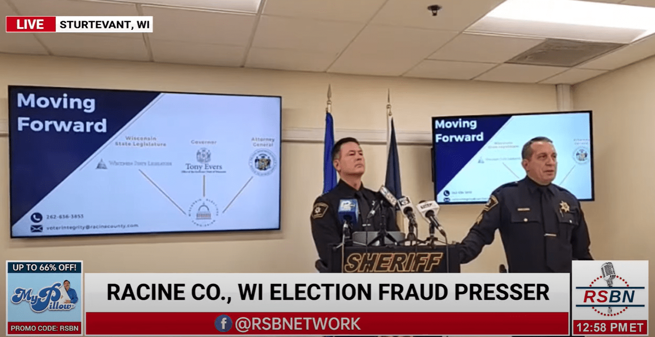 MyPatriotsNetwork-BOOM! Racine County, Wisconsin Sheriff’s Office Gives Press Conference On Election Violations