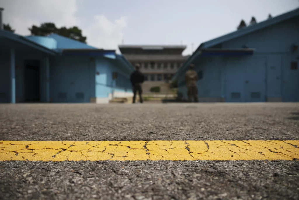 An American soldier has been detained by North Korea after crossing the heavily fortified border from South Korea, U.S. officials revealed on Tuesday.