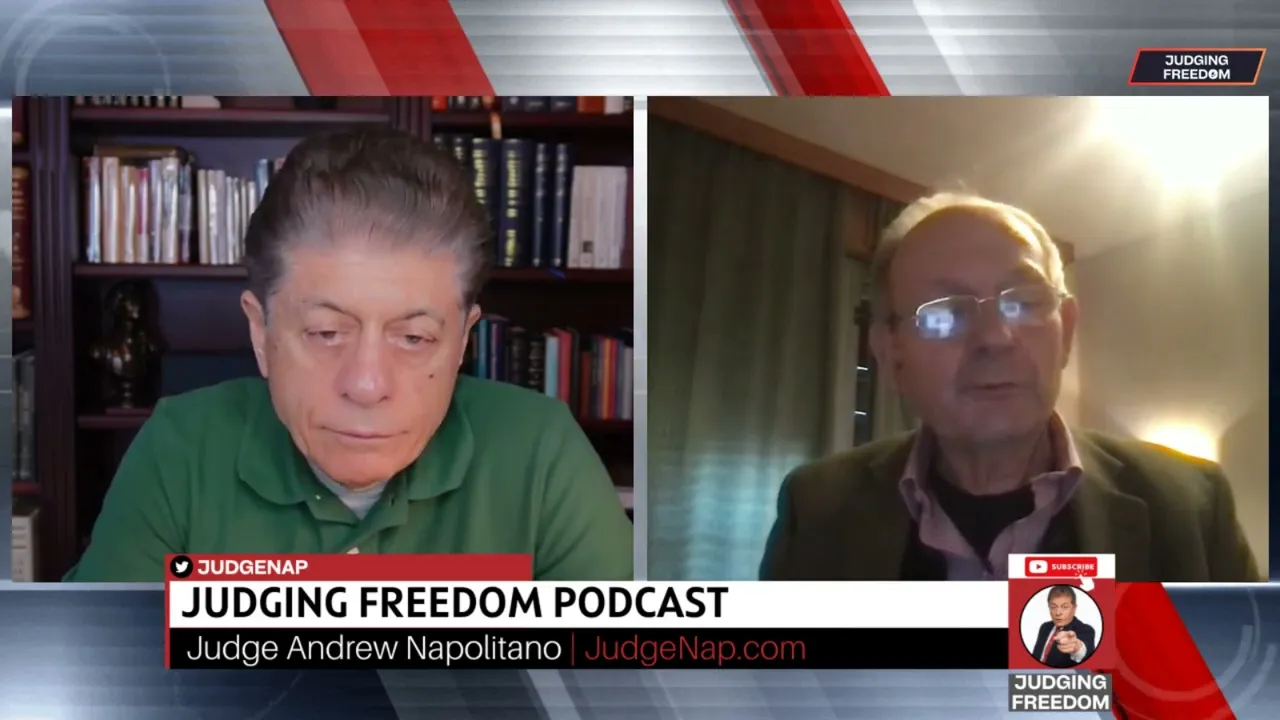 Judge Napolitano – Judging Freedom channel talks about someone showing a greater iseral map on a show