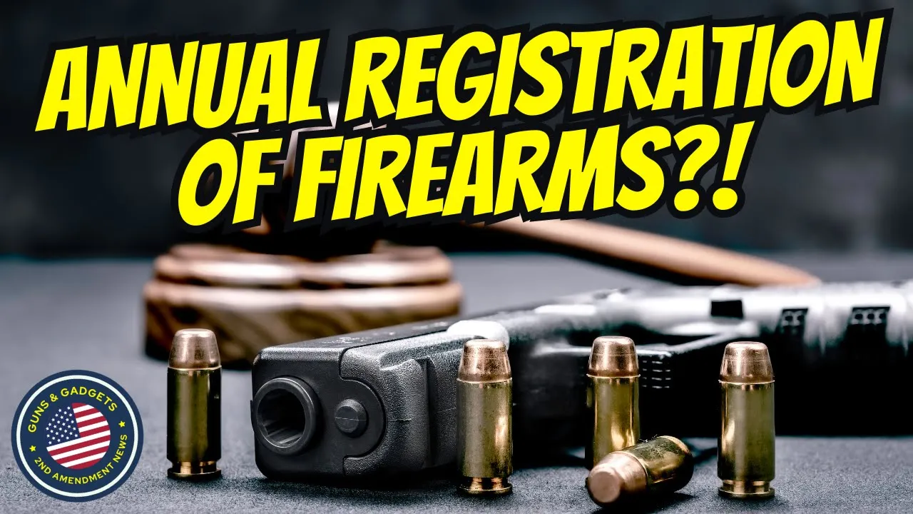 Guns & Gadgets 2nd Amendment News talks about California considering an annual registration of firearms