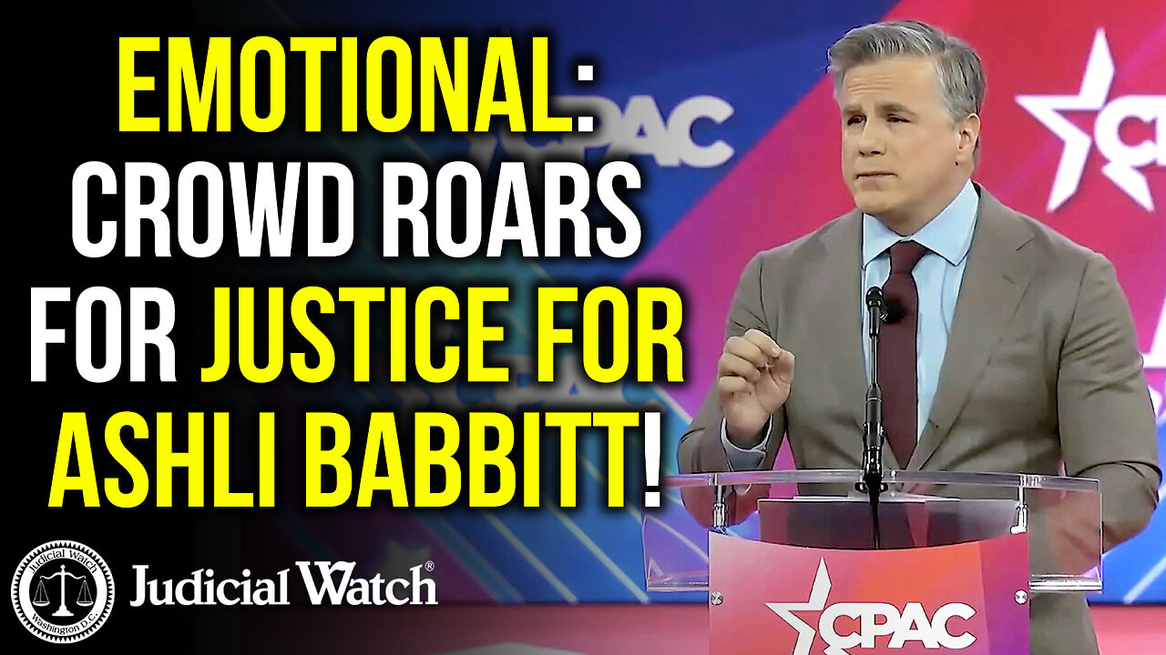 Judicial Watch talks about how an emotional crowd roared for justice for ashli babbitt