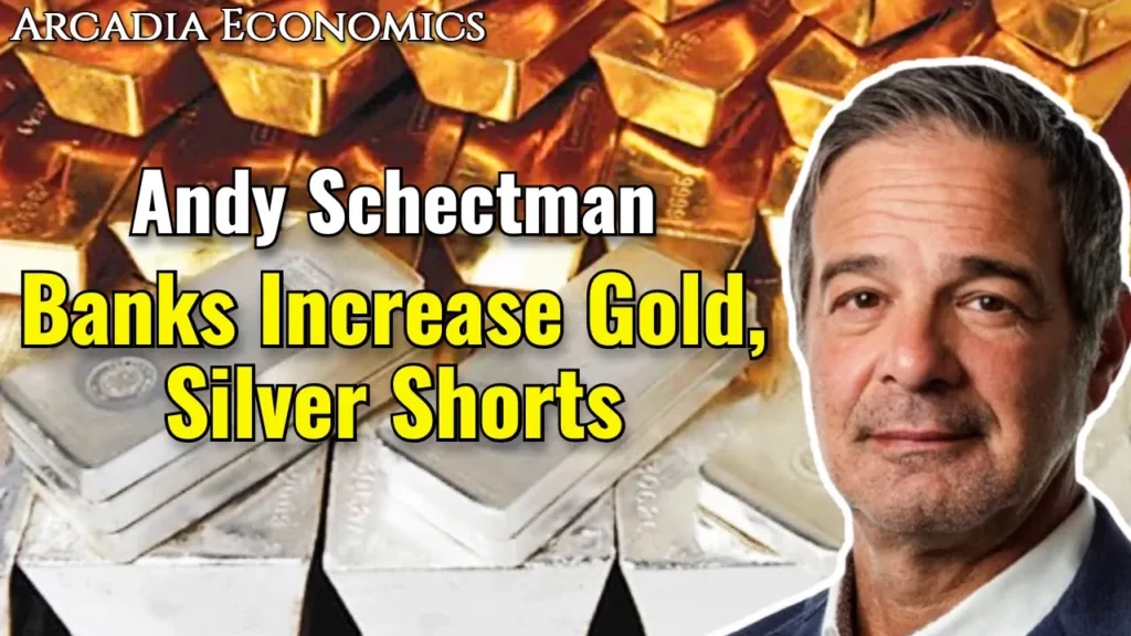 Arcadia Economics talks about banks increasing gold and silver shorts