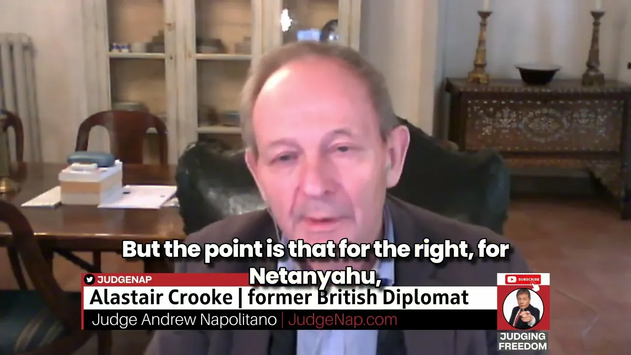 Judge Napolitano – Judging Freedom channel talks about an Israeli protest