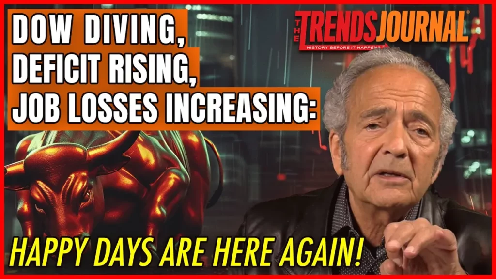 Gerald Celente talks about diving deficit increasing happy days