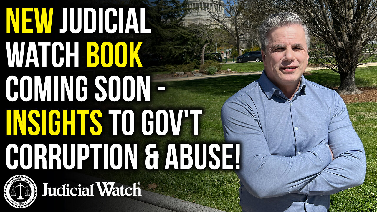 Judicial Watch promotes his new book