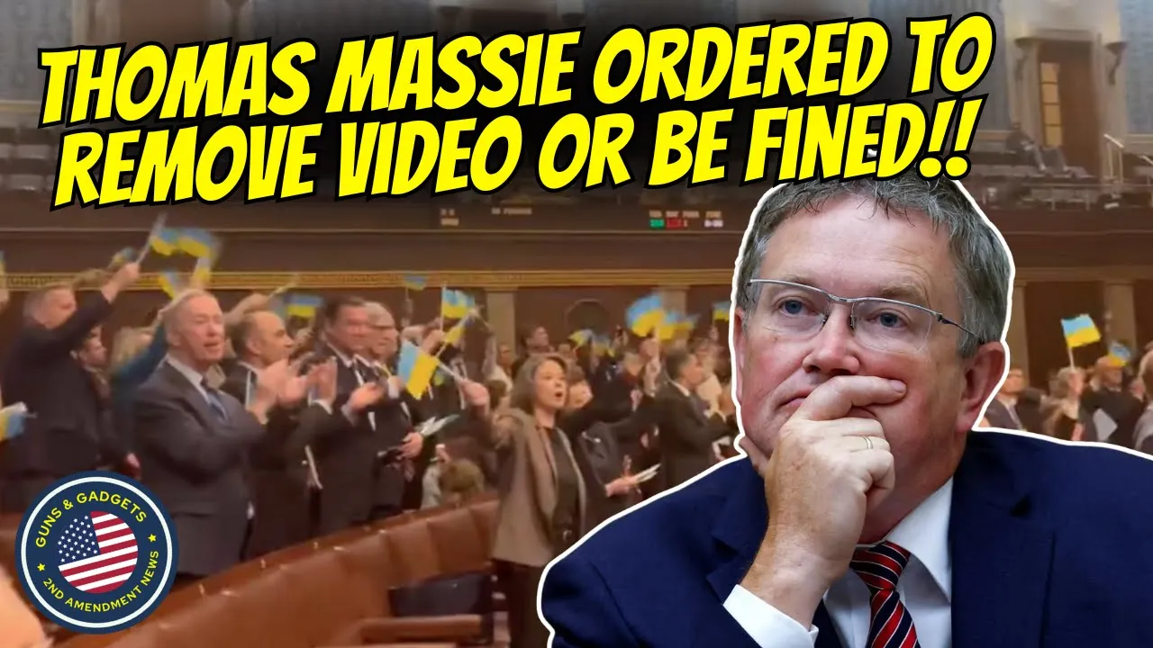 Guns & Gadgets 2nd Amendment News talks about rep thomas massie ordering to remove a video or be fined