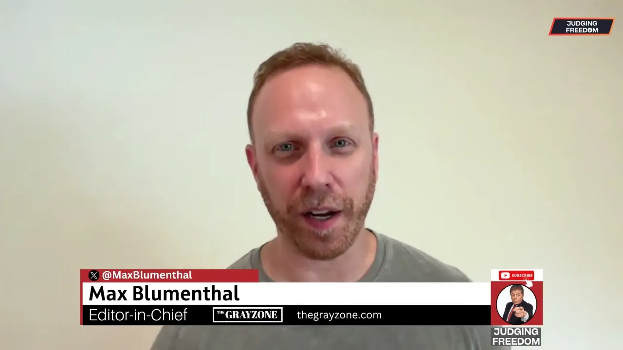 Judge Napolitano – Judging Freedom channel talks about max blumenthal