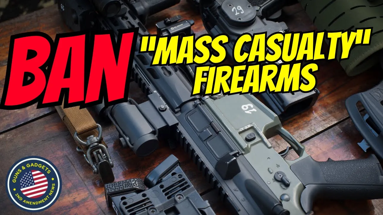 Guns & Gadgets 2nd Amendment News talks about a recent attempt to ban mass casualty firearms