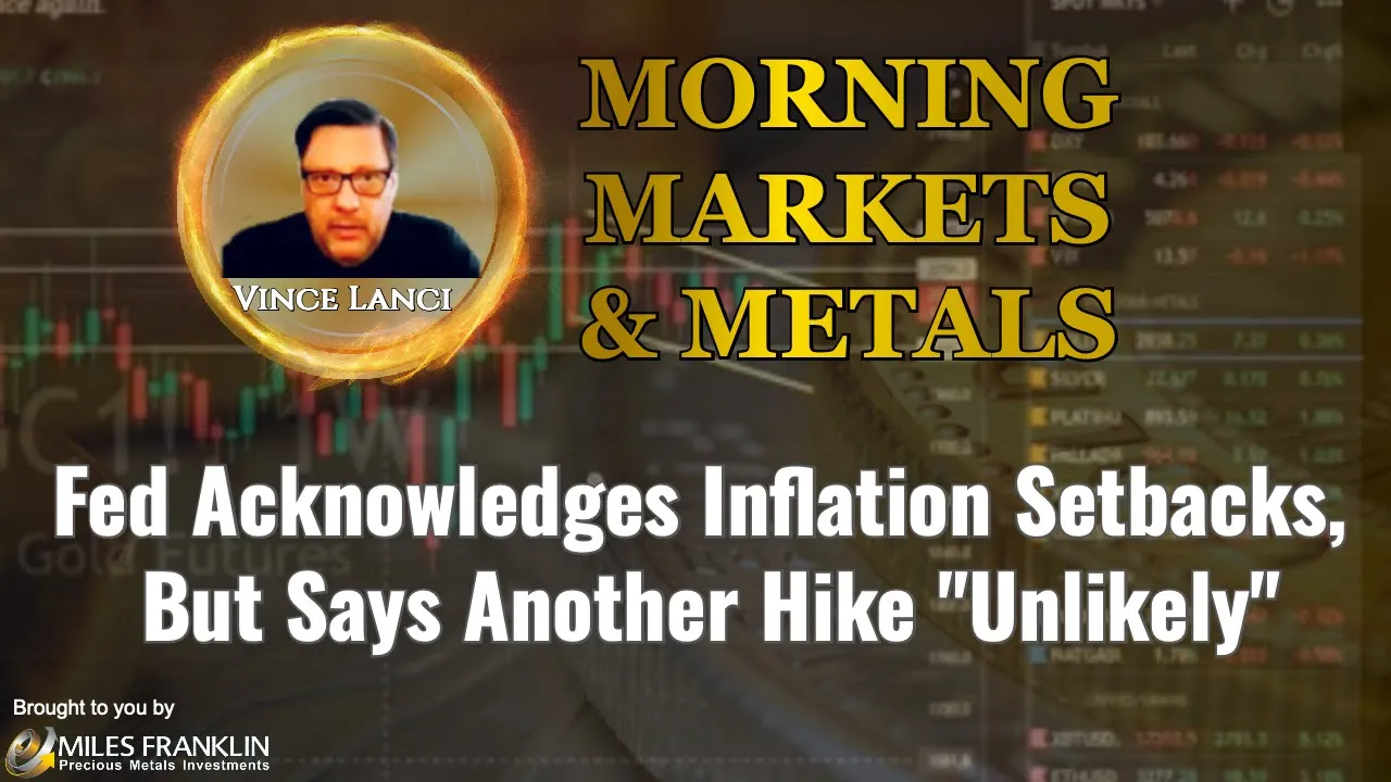 vince lanci talks about how the fed acknowledges setbacks in inflation but says another hike is unlikely