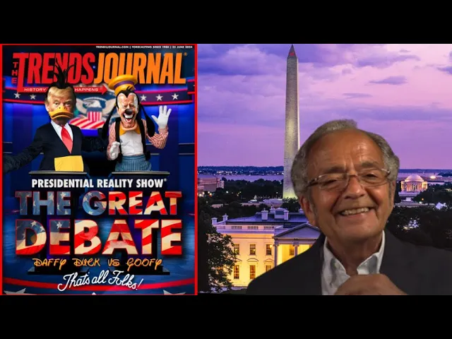 Gerald Celente talks about how the presidential reality show is daffy duck vs goofy