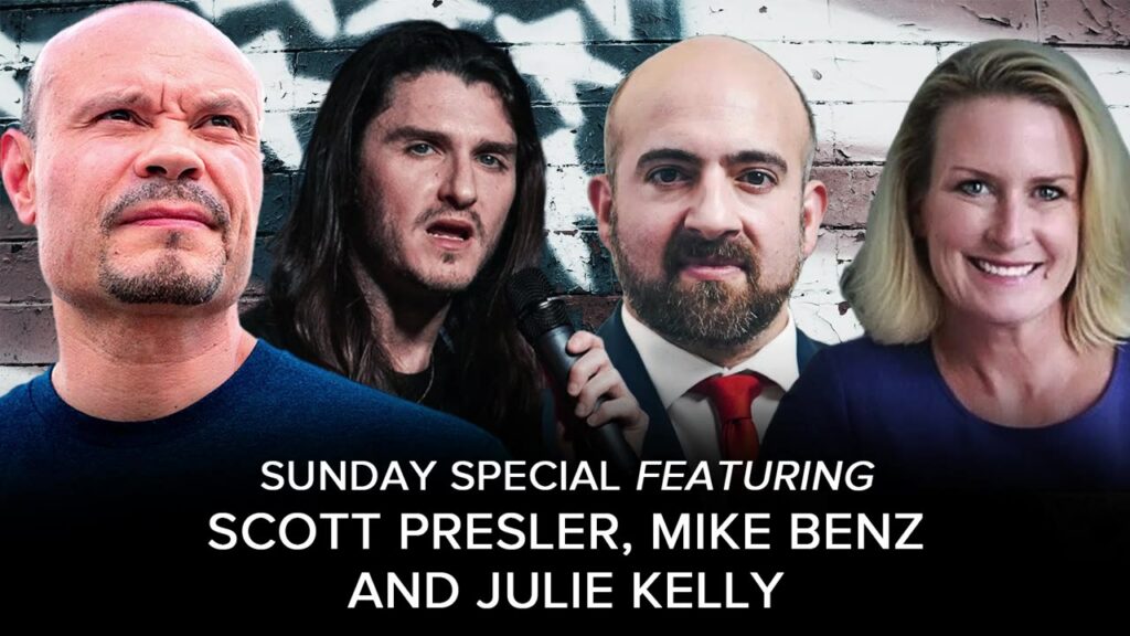 Dan Bongino sunday special with mike benz scott presler julie kelly and jim verdi