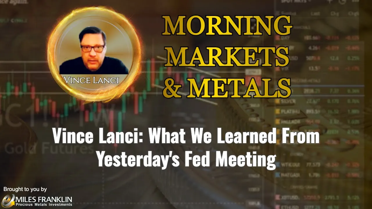 Arcadia Economics with vince lanci with morning markets & metals