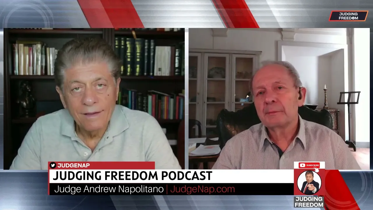 Judge Napolitano – Judging Freedom talks aobut how alastir crooke is thinking nato is preparing for war