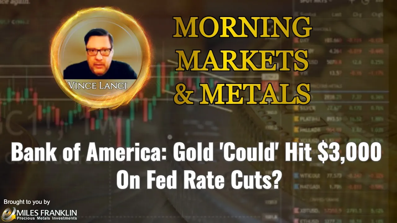 Arcadia Economics talks about how the bank of america gold could hit 3000