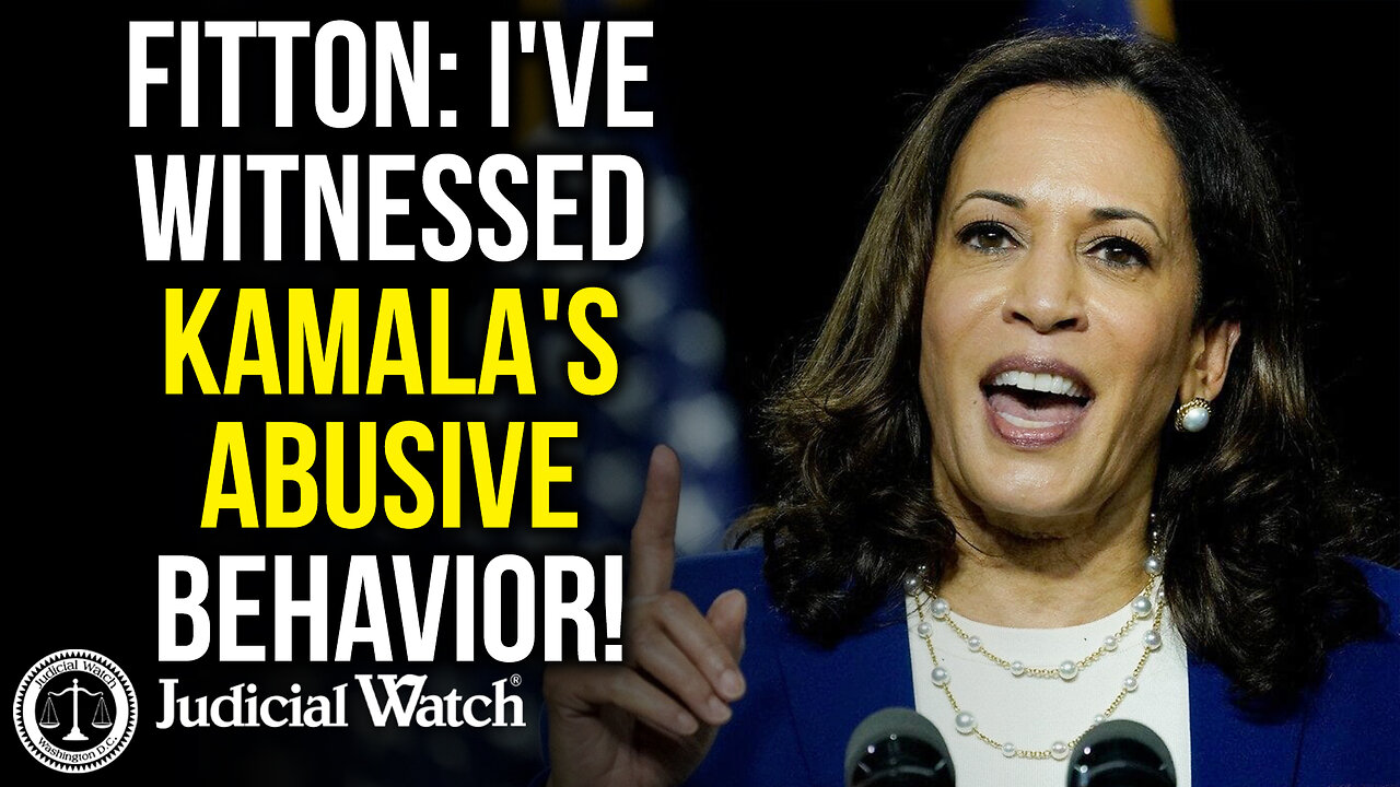 Judicial Watch with tom fitton about kamala harris