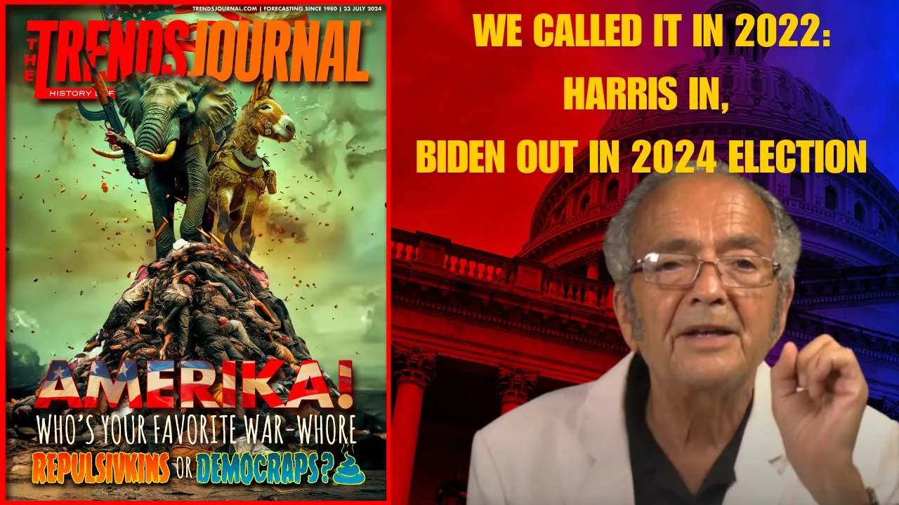 Gerald Celente talks about how we called it and biden is out