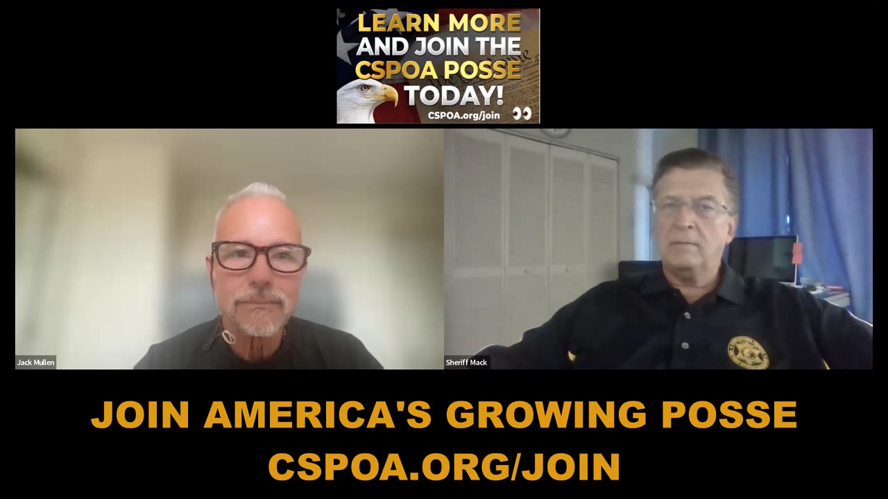 CSPOA with Sheriff Mack talks about holding their ground