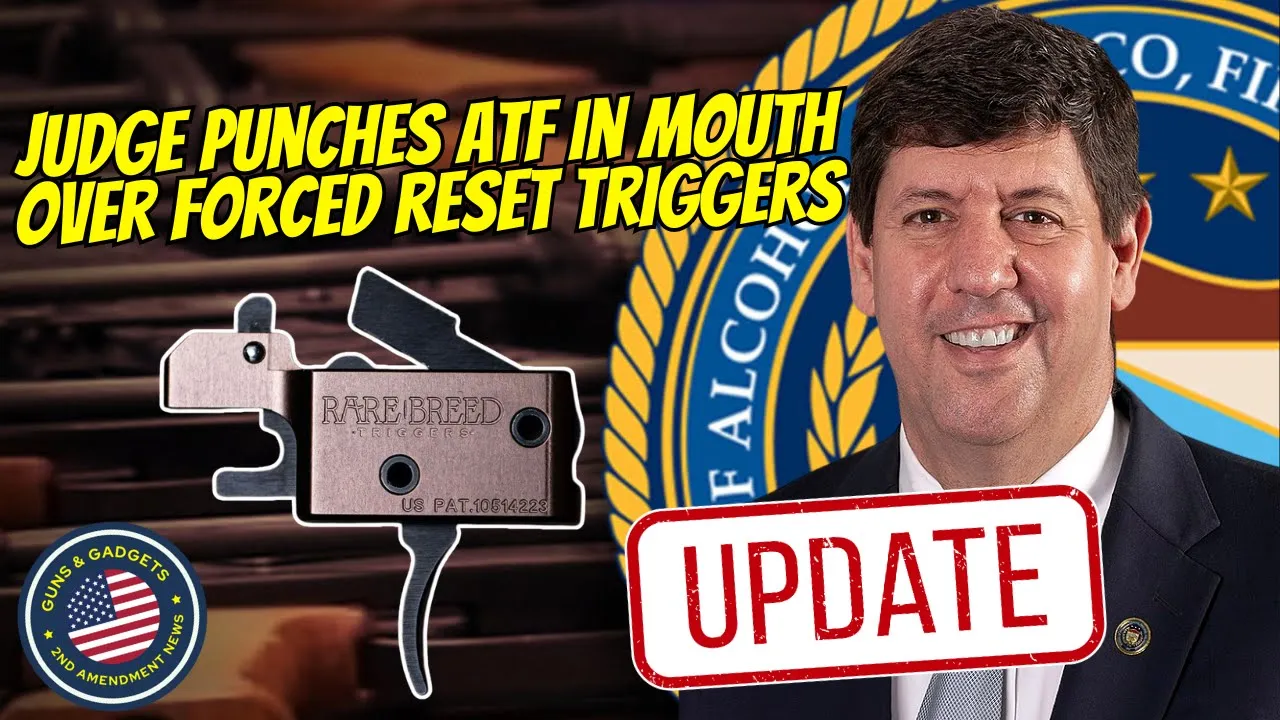 Guns & Gadgets 2nd Amendment News talks about how there is a big update regarding a judge punching atf in the mouth over forced reset triggers