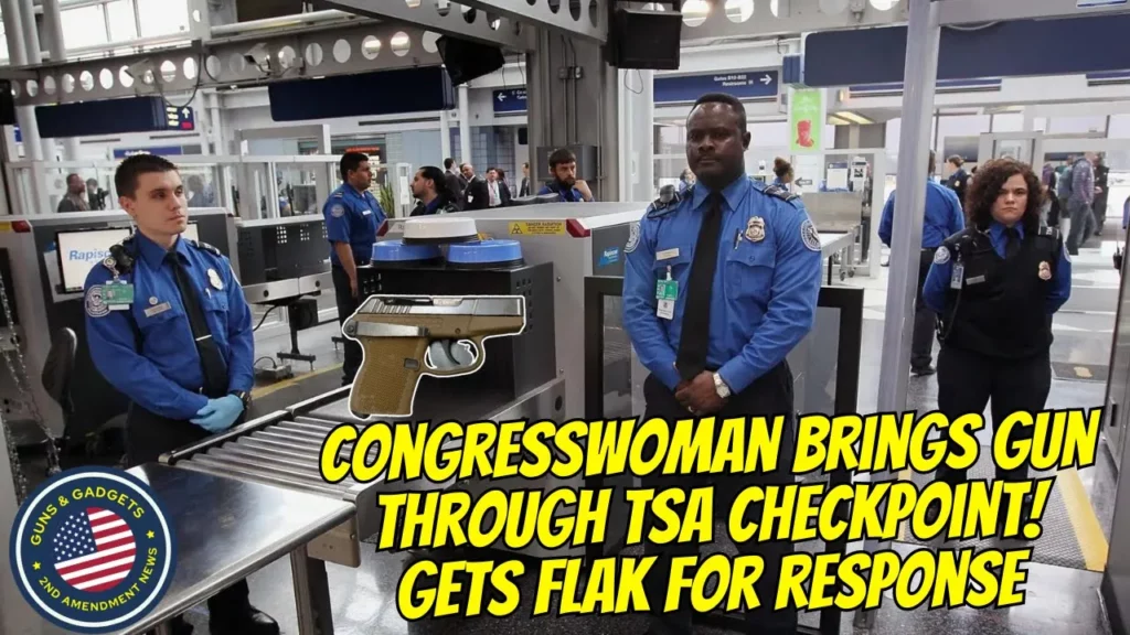 Guns & Gadgets 2nd Amendment News talks about how a congresswoman brings guns through the TSA