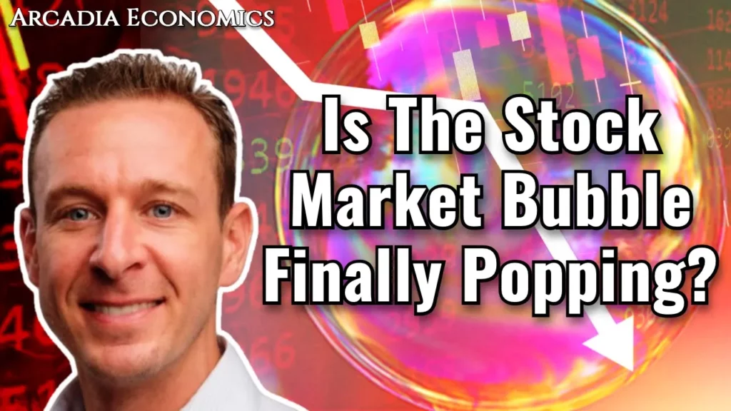 Arcadia Economics talks about how the stock market bubble is finally popping