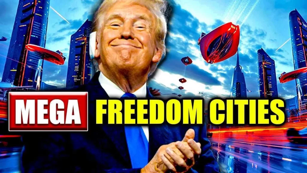 Dr. Steve Turley talks about how trump is building 10 mega freedom cities with flying cars