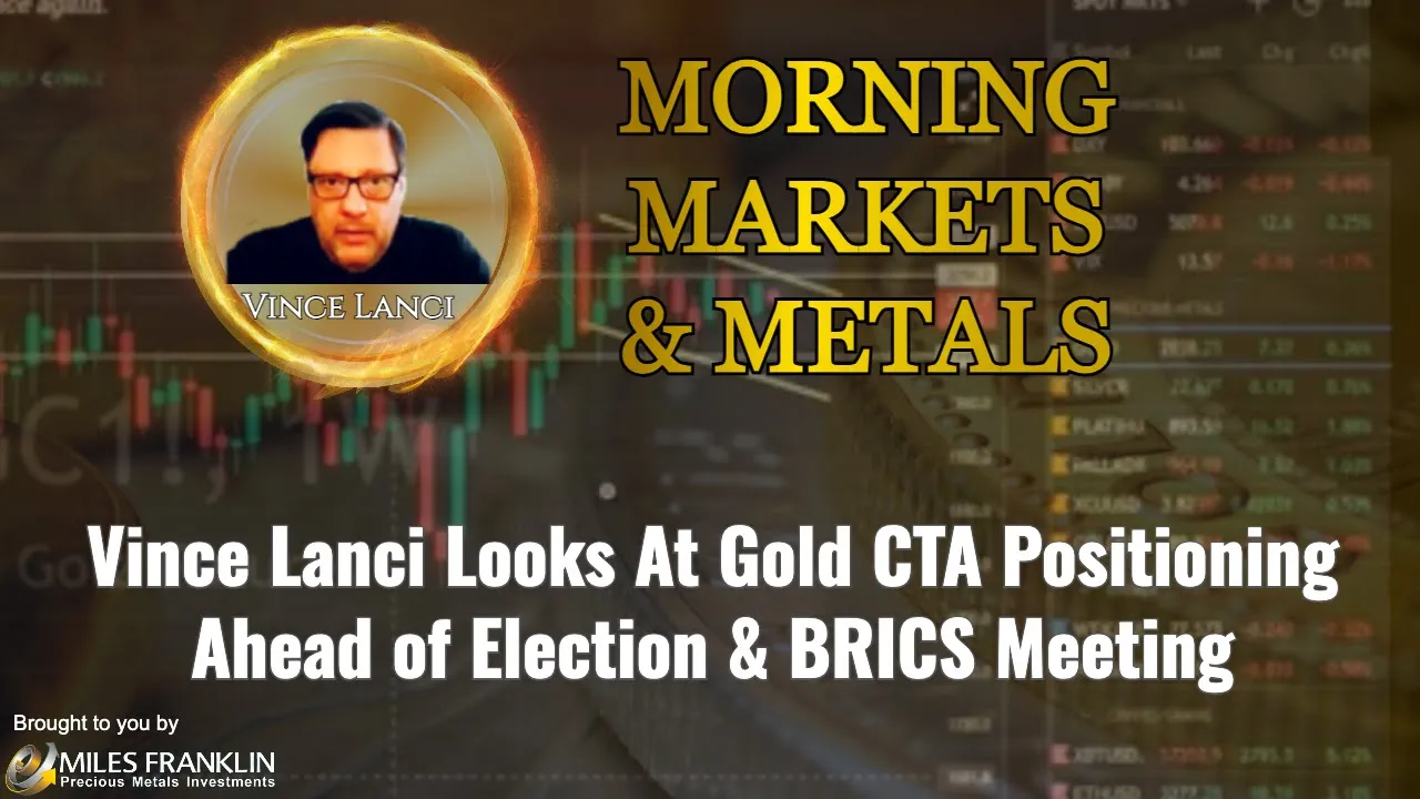 Arcadia Economics with vince lanci talks with the morning markets & metals