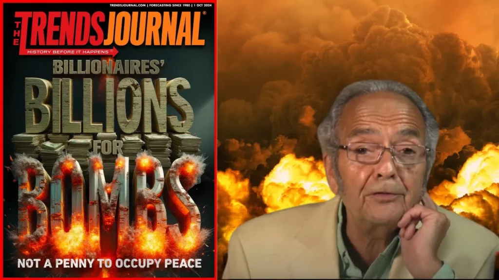 Gerald Celente talks about billionaires billions for bombs but not a penny for peace