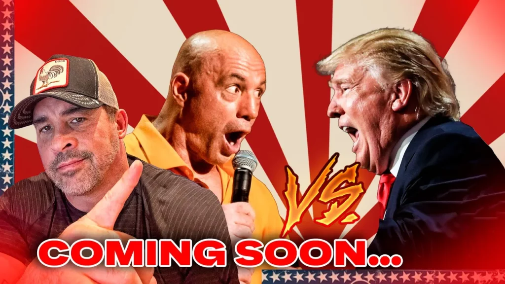 David Nino Rodriguez talks about how trump announces major news on joe rogan show