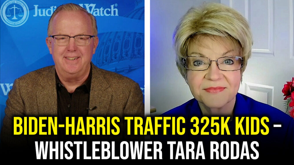 Judicial Watch talks about the biden harris team trafficking 325 kids