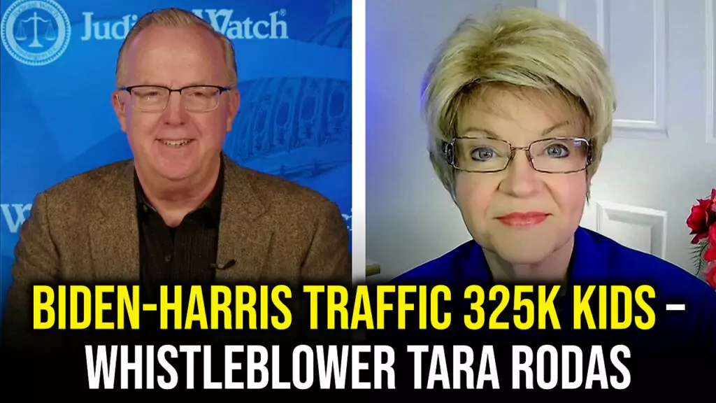 Judicial Watch talks about the biden harris team trafficking 325 kids