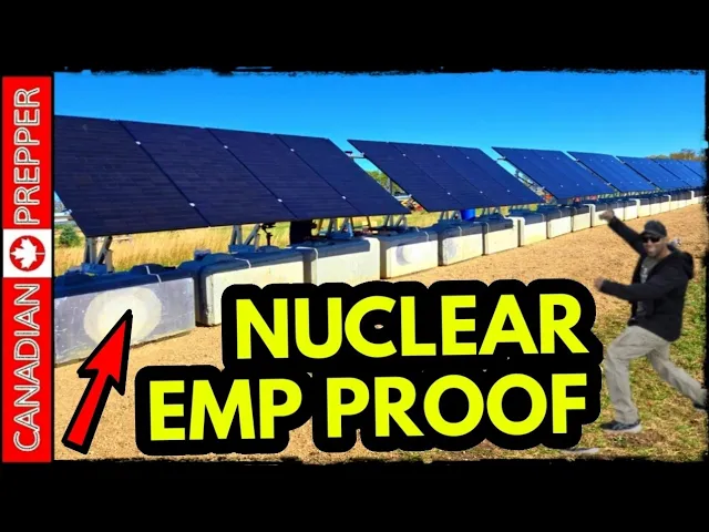 Canadian Prepper talks about a massive of grid solar system for world war 3