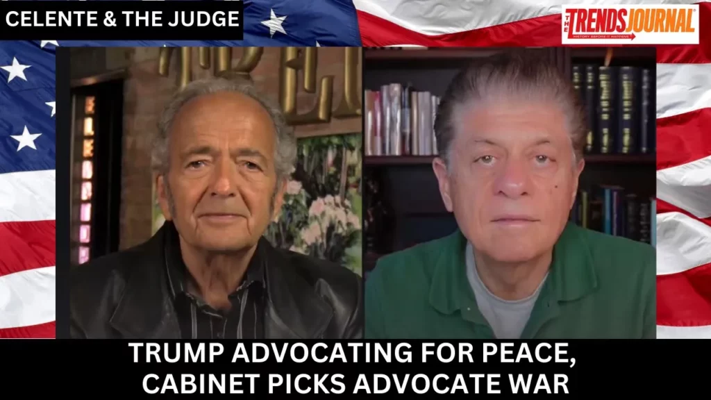 Gerald Celente talks about trump advocating for peace cabinet