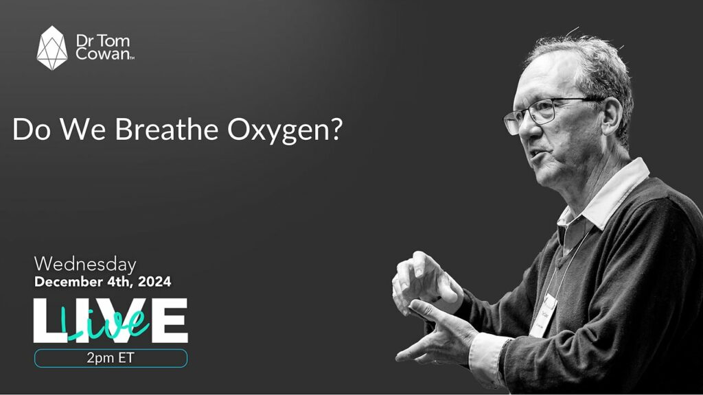 DrTomCowan talks about how we breath oxygen