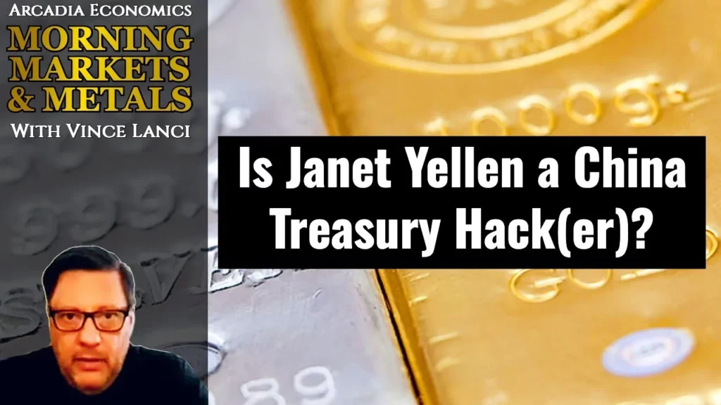 Arcadia Economics talks about how janet yellen is a china treasuary hacker