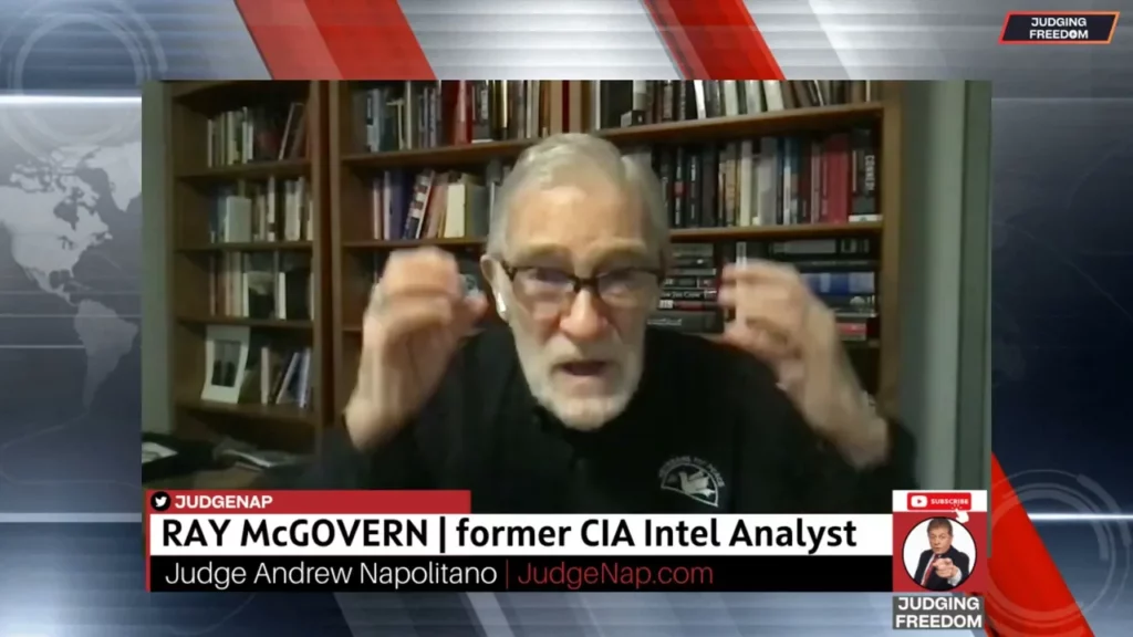 Judge Napolitano – Judging Freedom channel talks about how ray mcgovern has a deep state mindset