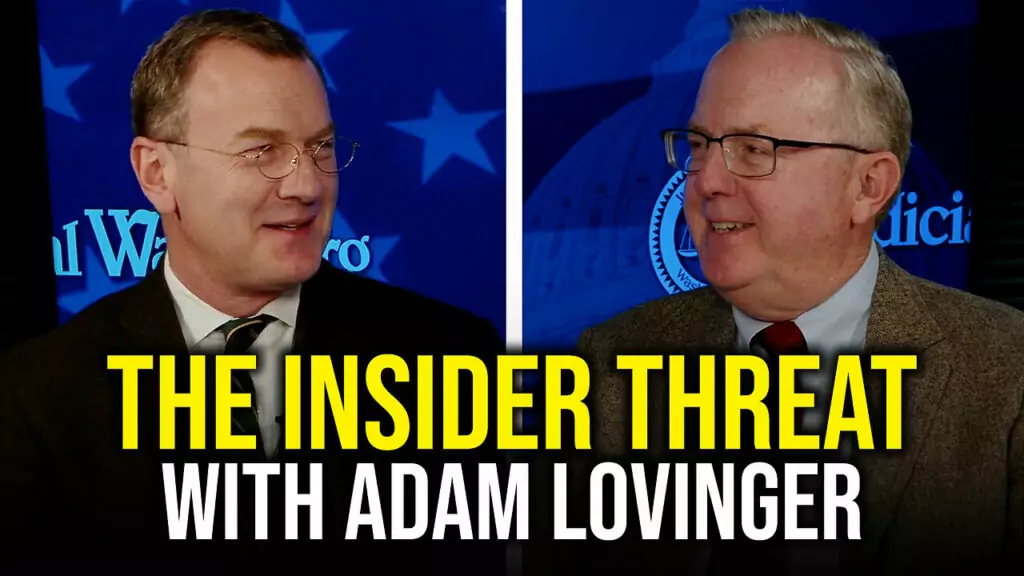 Judicial Watch talks about the insider threat with adam lovinger