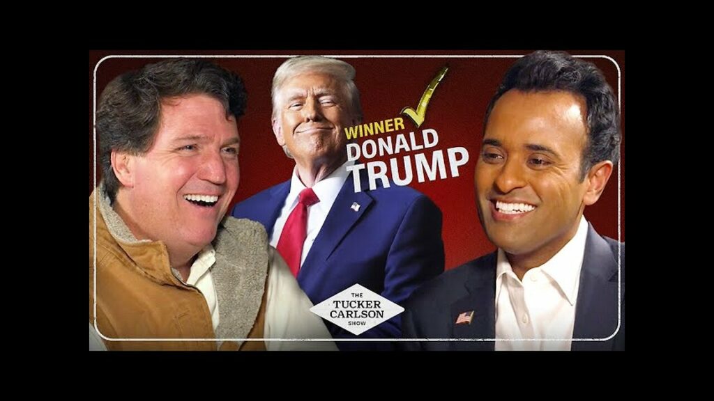 The Tucker Carlson Network talks about how vivek ramaswamy on trumps victory