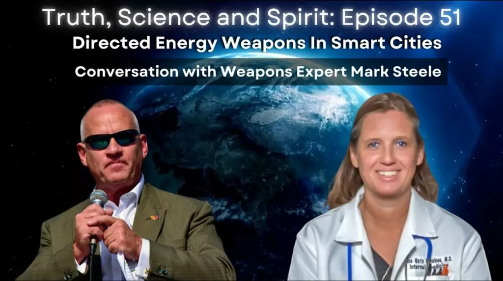 Ana Maria Mihalcea talks about how directed energry weapons are in smart cites with mark steele