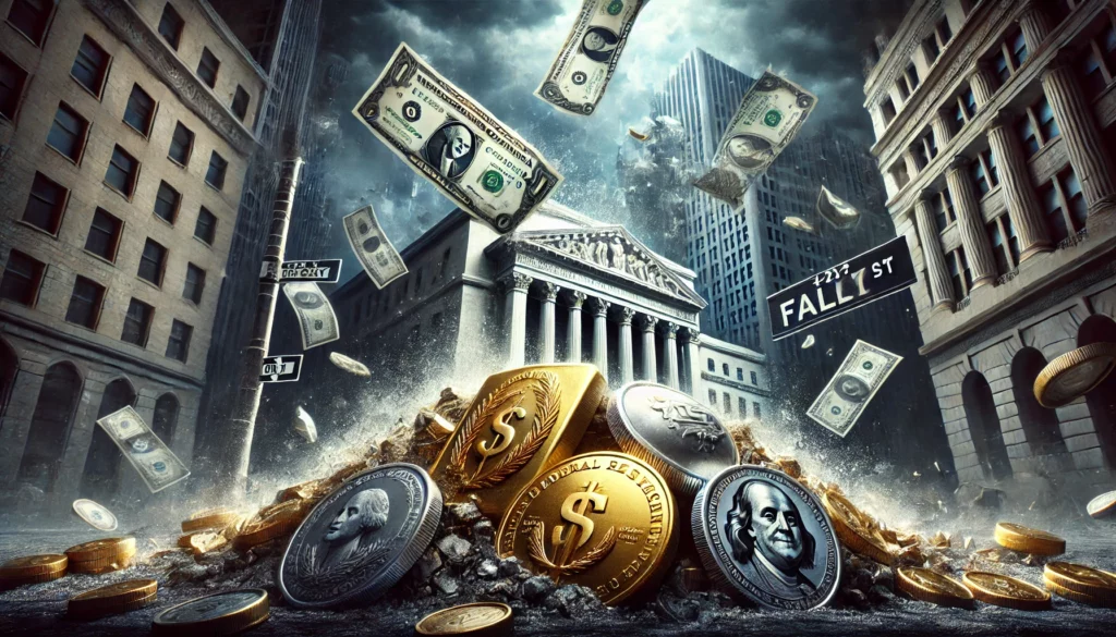 dollars blown away in the financial collapse - silver and gold steady |Silver Savior