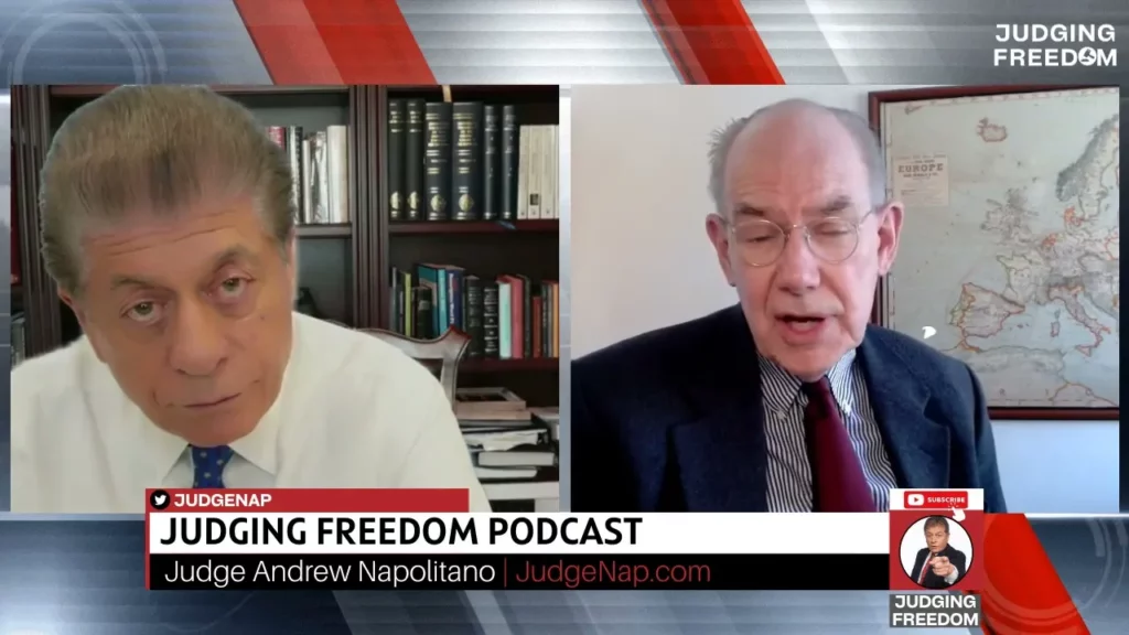 Judge Napolitano – Judging Freedom channel talks about how professor john mearsheimer single greatest threat to free speech