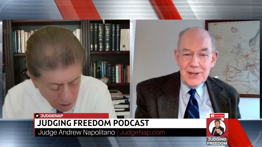 Judge Napolitano – Judging Freedom channel talks about how professor john mearsheimer has some political and election corruption to expose