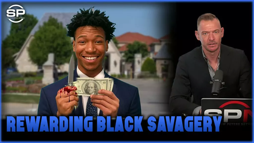 Stew Peters Network talks about how black animals get rich for murdering white americans