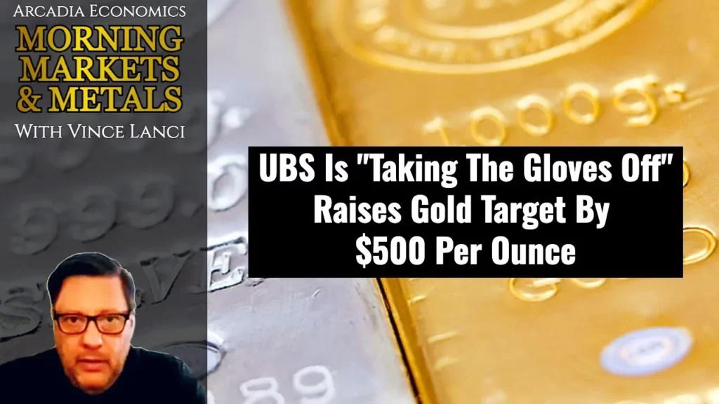 Arcadia Economics talks about how UBS is taking the gloves off