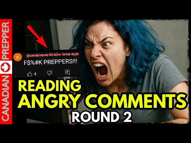 Canadian Prepper talks about how they are so mad reading more nasty comments