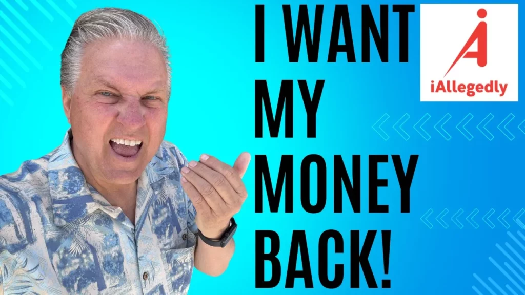 I Allegedly talks about how he wants his money back