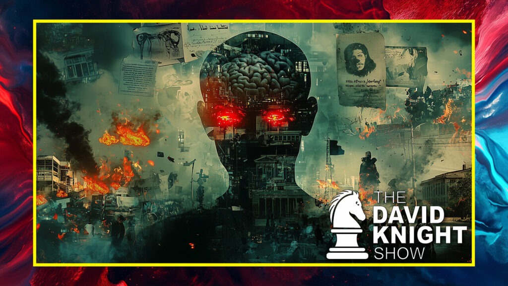 The David Knight Show talks during a monday episode