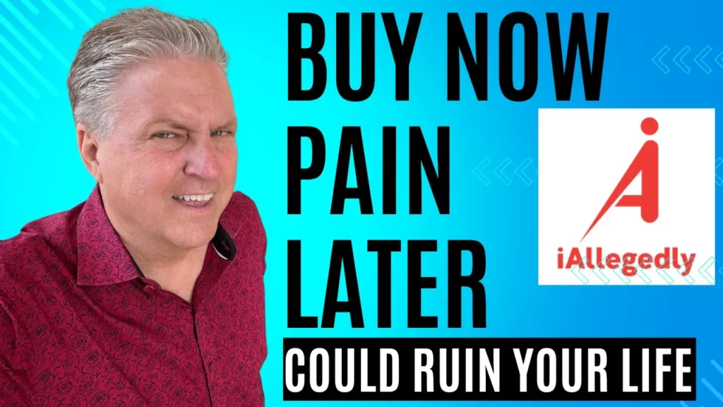 I Allegedly talks about buy not and pain later