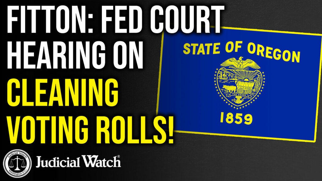 Judicial Watch talks about how fitton fed court hearing on cleaning voting rolls